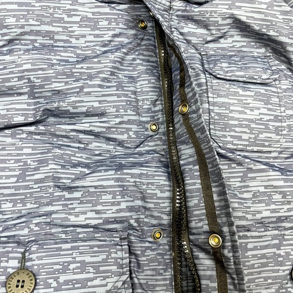 Penfield Staple Hanford Down Detachable Hood Bomber Jacket Digicamo '15 Blue NEW - Picture 8 of 13